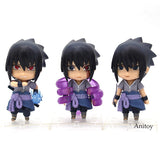 3pcs/set Nendoroid Naruto Shippuden Sasuke figure Uchiha